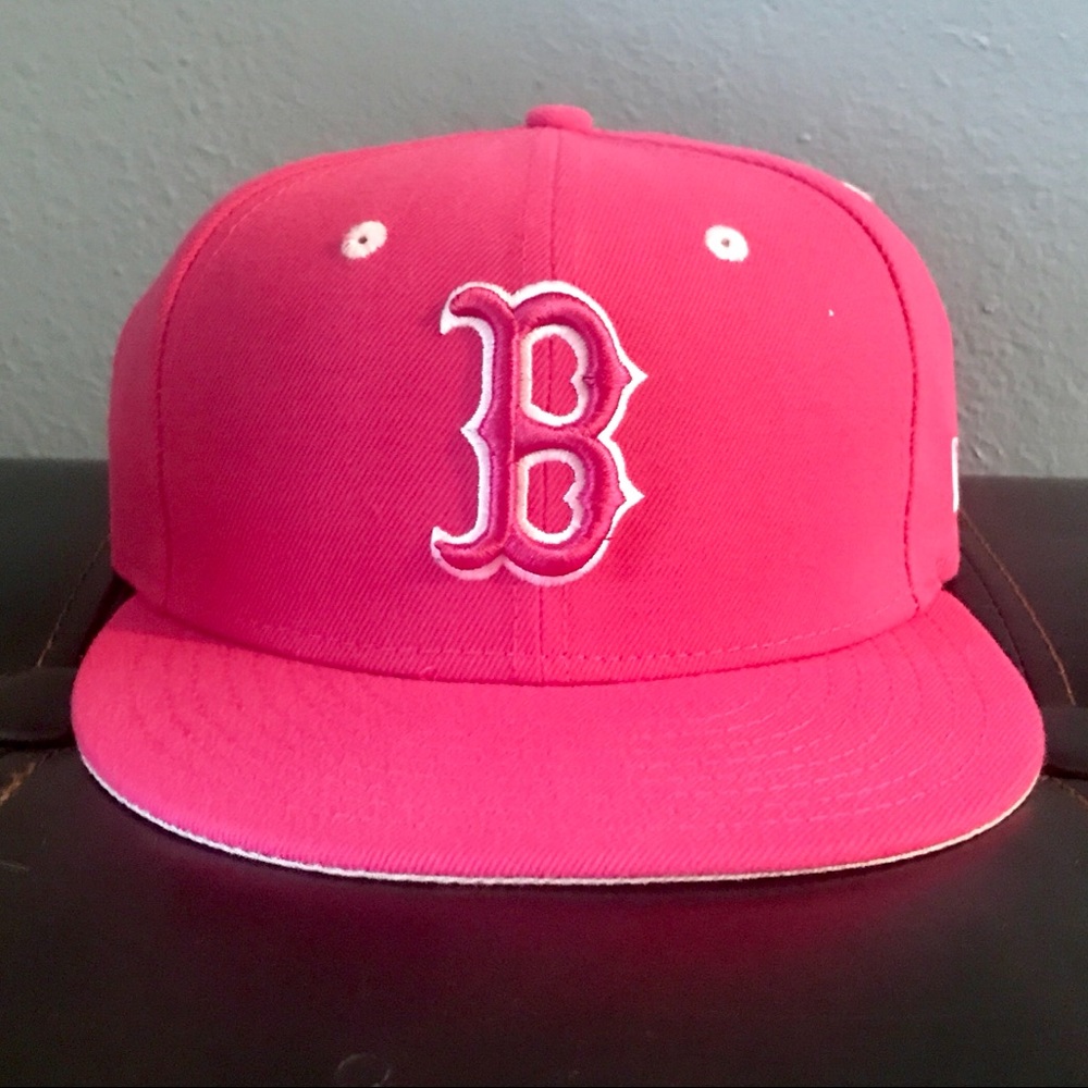 MLB Boston Red Sox Fitted Flat Bill Baseball Cap
